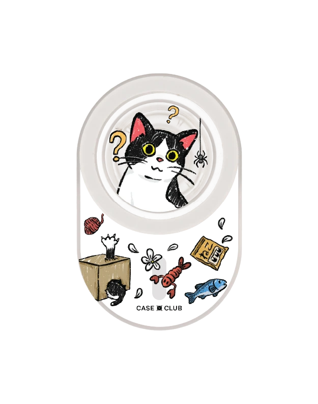 clear popgrip bicolor cat life