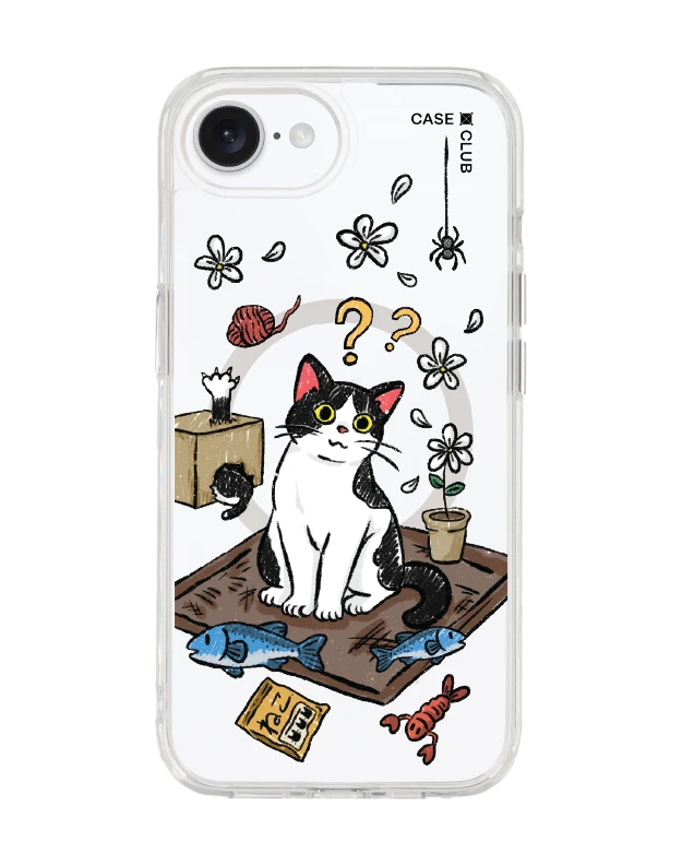 เคสใส iphone 16e magsafe แมวเหมียว 2 สี