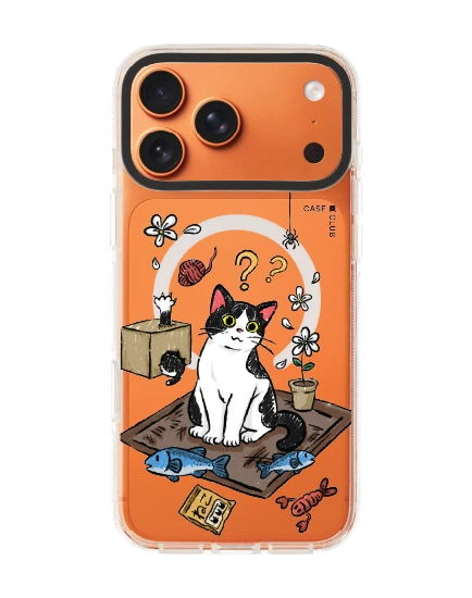 iphone 17 pro max clear case magsafe shield bicolor cat life