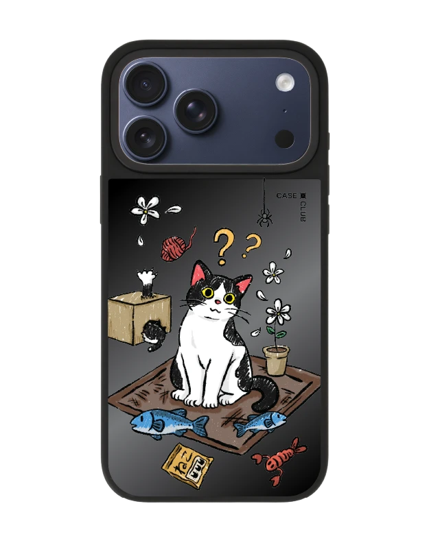 เคสกระจก iphone 17 pro max matte magsafe แมวเหมียว 2 สี