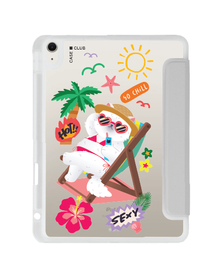 ipad air4/5/6/7 11" 2025 (m2/m3) clear grey bikini cat