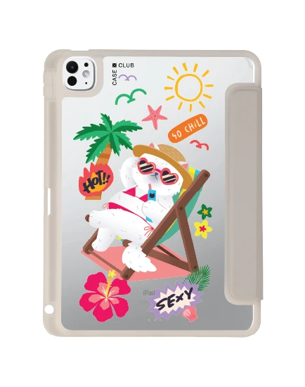 ipad pro 11" (2024) clear grey bikini cat