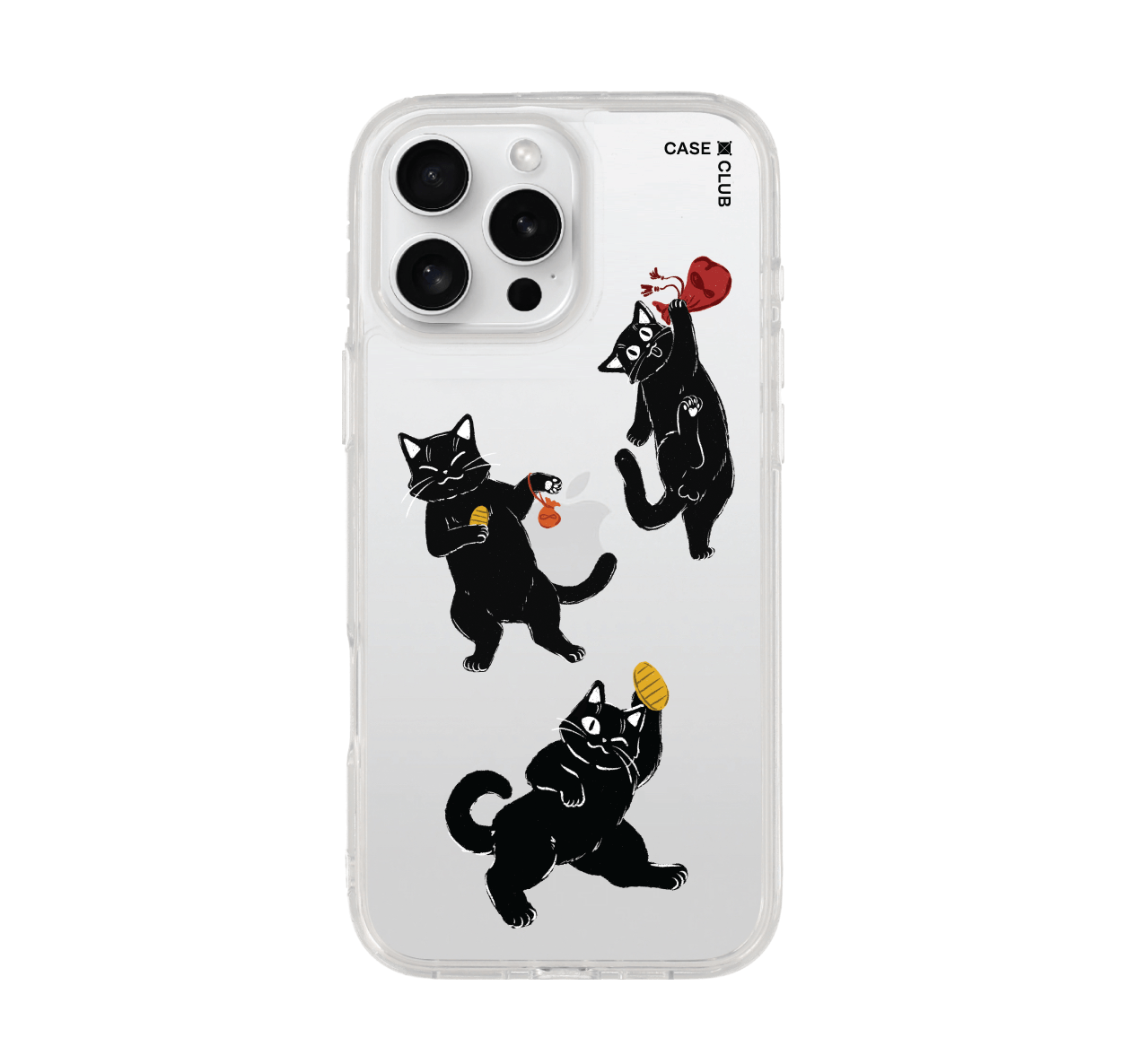 เคสใส iPhone 16 Pro Max ชีวิตแมวดำ