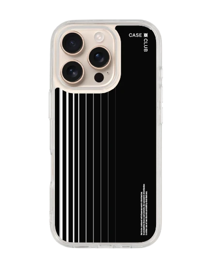 เคสใส iphone 16 pro magsafe เส้นแนวตั้งขาวดำ