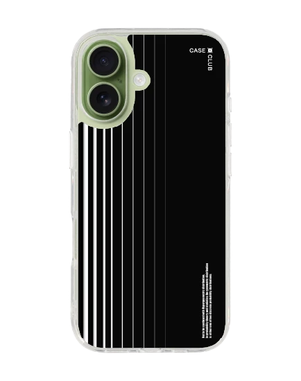 เคสใส iphone 17 magsafe เส้นแนวตั้งขาวดำ