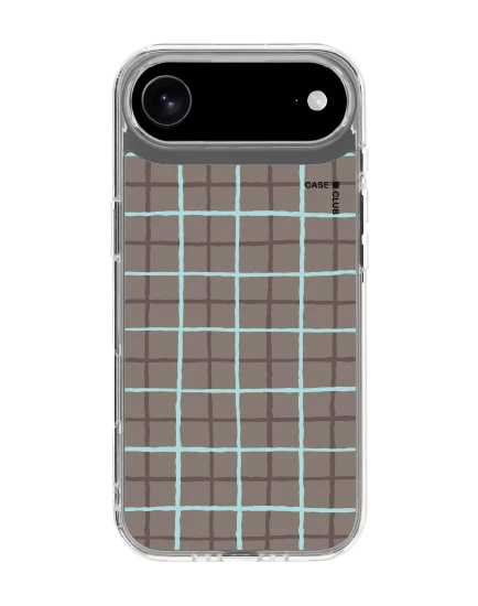 iphone air clear blue & brown stripes