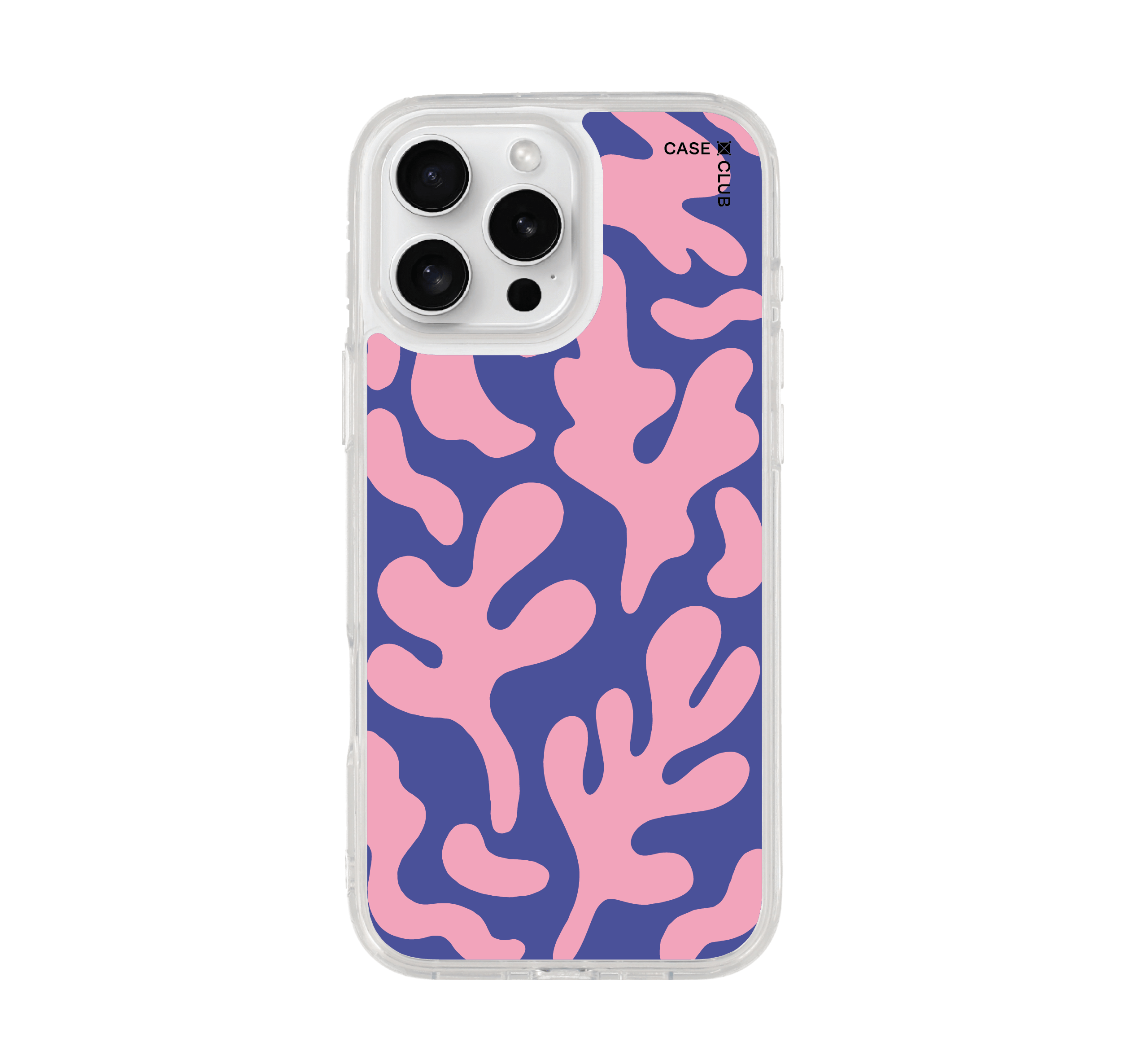 เคสใส iphone 16 pro max magsafe ลายอิสระฟ้าชมพู