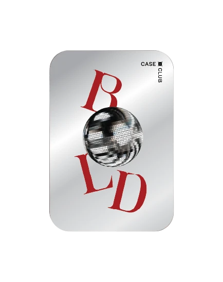 magnetic mirror cardholder stand bold disco