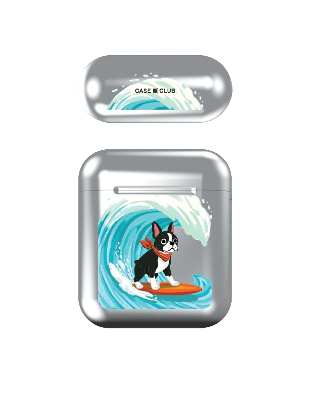 boston terrier surf