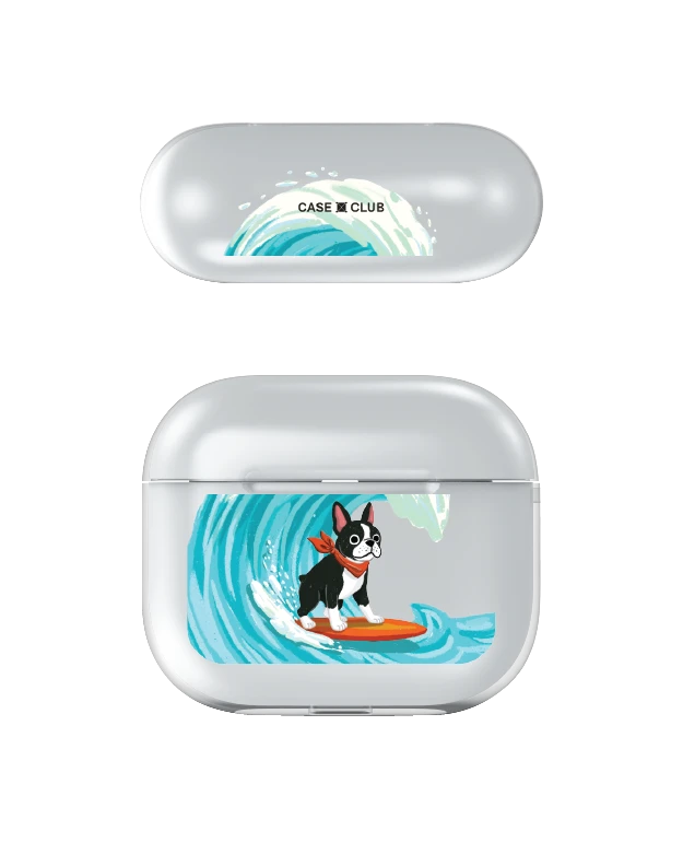 boston terrier surf