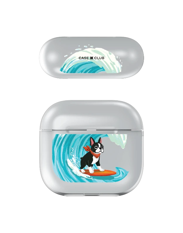 boston terrier surf