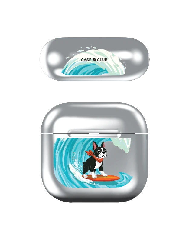 boston terrier surf