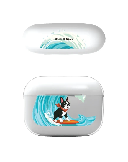 boston terrier surf