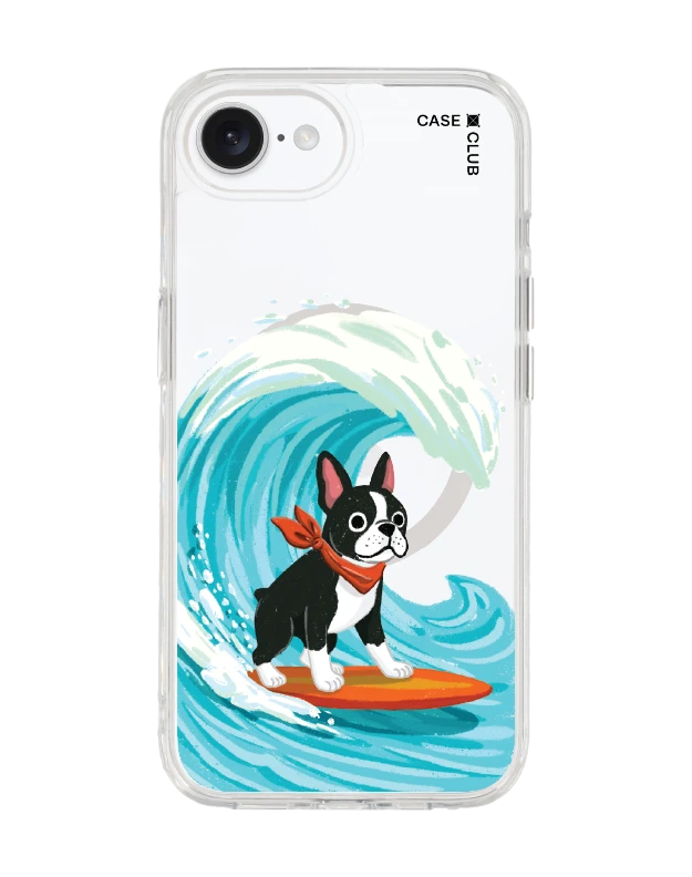 เคสใส iphone 16e magsafe บอสตันเทอร์เรียร์โต้คลื่น