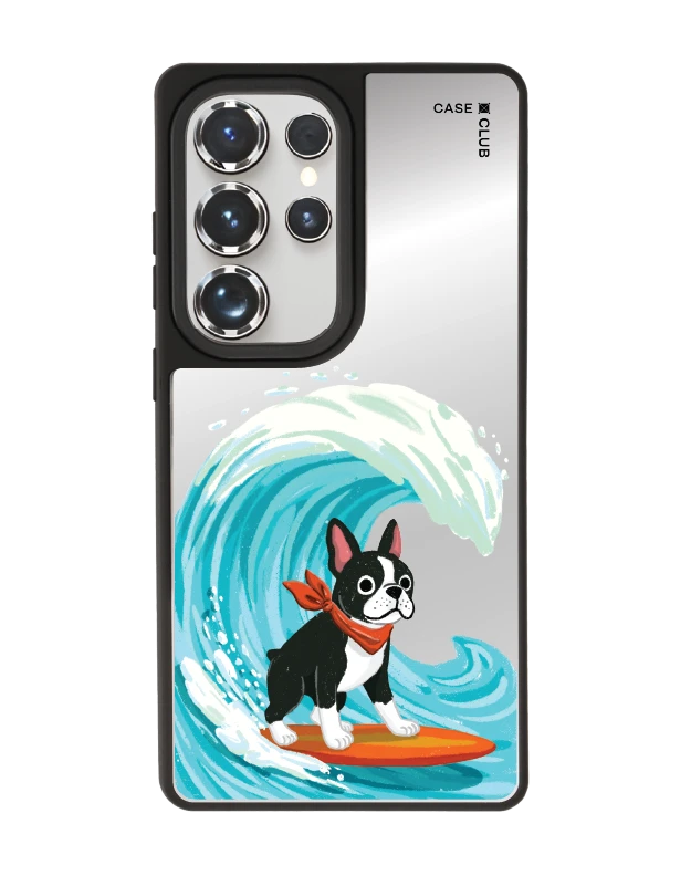 samsung s25 ultra matte mirror magsafe boston terrier surf