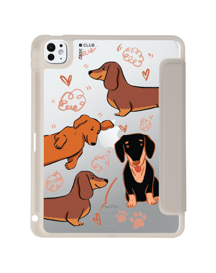 เคสใส ipad pro 11 สีเทา ดัชชุนด์น้ำตาล