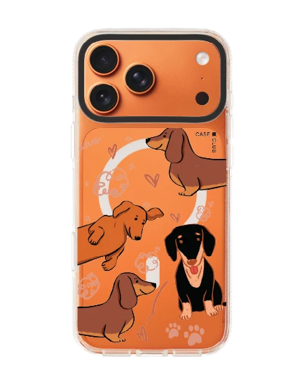 เคสใส iphone 17 pro max clear case magsafe shield ความสุขของหมาดัชชุน (หมาไส้กรอก)
