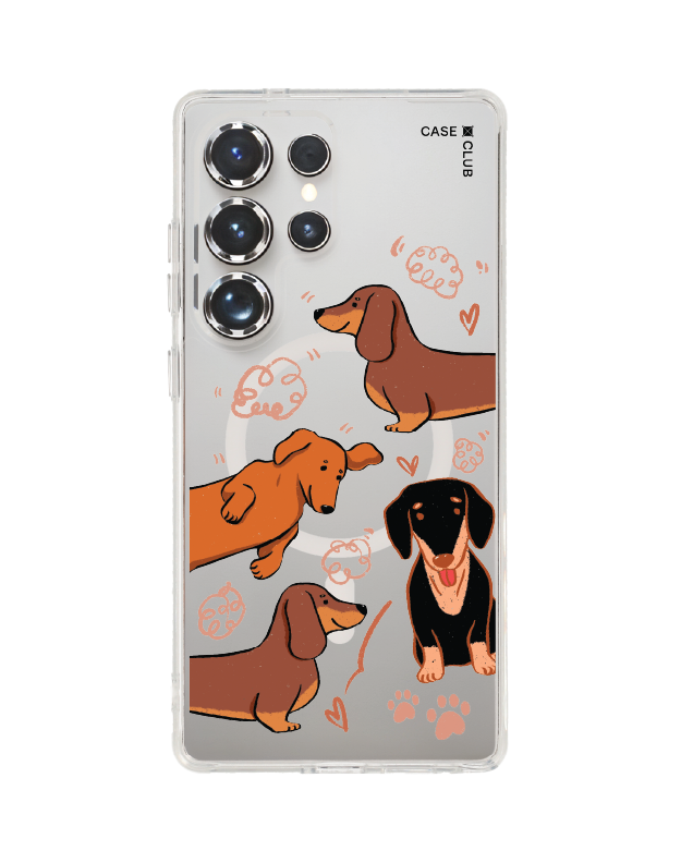 เคสใส samsung galaxy s25 ultra magsafe ดัชชุนด์น้ำตาล