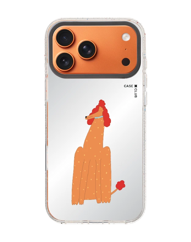 iphone 17 pro max clear mirror magsafe brown poodle