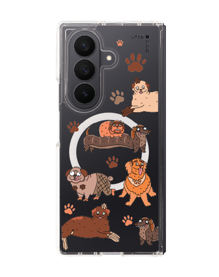 เคสใส samsung galaxy z fold 7 magsafe สุนัขน้ำตาล