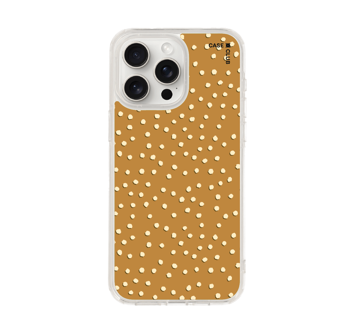เคสใส iPhone 15 Pro Max ลายจุดสีขาว