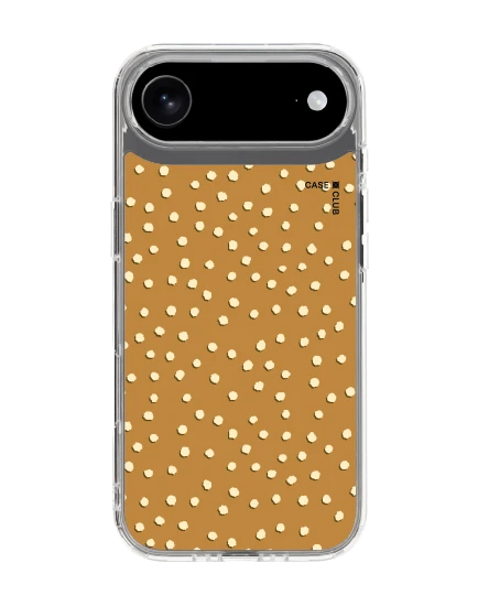 เคสใส iphone air ลาย dot จุดสีขาวน้ำตาล