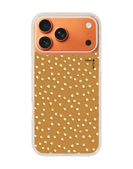 เคสใส iphone 17 pro max magsafe ลาย dot จุดสีขาวน้ำตาล