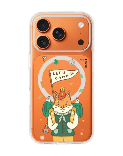 เคสใส iphone 17 pro magsafe จิ้งจอกแคมป์ปิ้ง