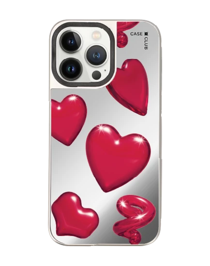 เคสกระจก iphone 14 pro max magsafe ลูกอมรูปหัวใจ