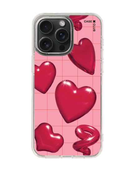 เคสใส iphone 15 pro max magsafe ลูกอมรูปหัวใจ