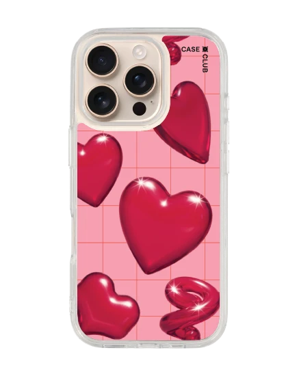 เคสใส iphone 16 pro magsafe ลูกอมรูปหัวใจ