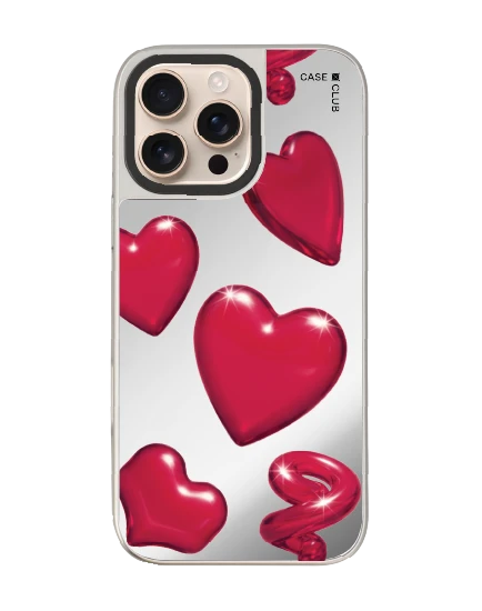iphone 16 pro max mirror case magsafe candy heart pop