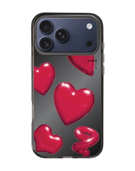 iphone 17 pro max black mirror magsafe candy heart pop