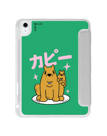 เคสใส iPad Gen 10th/11th 2025 สีเทา คาปิบาร่าบิ๊กบรา