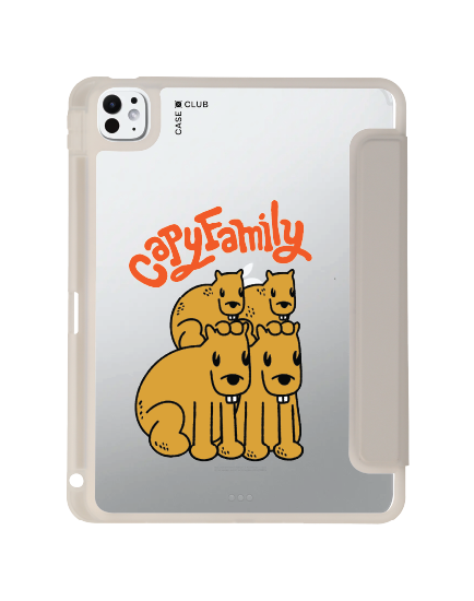 เคสใส ipad pro 11 สีเทา ครอบครัวคาปิบารา