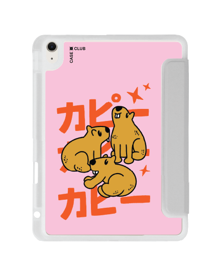 เคสใส iPad Air4/5/6/7 11" 2025 (M2/M3) สีเทา แก๊งคาปิบาร่า