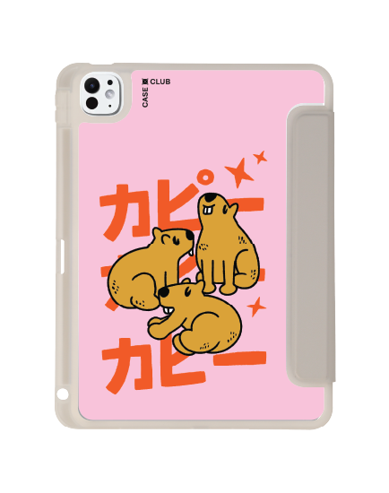 เคสใส ipad pro 11 สีเทา แก๊งคาปิบาร่า