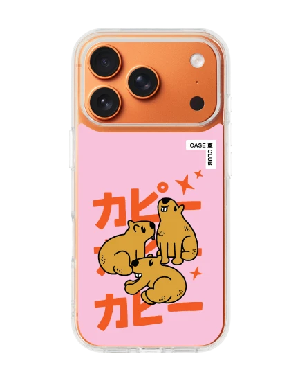เคสใส iphone 17 pro magsafe แก๊งคาปิบาร่าพาเพลิน