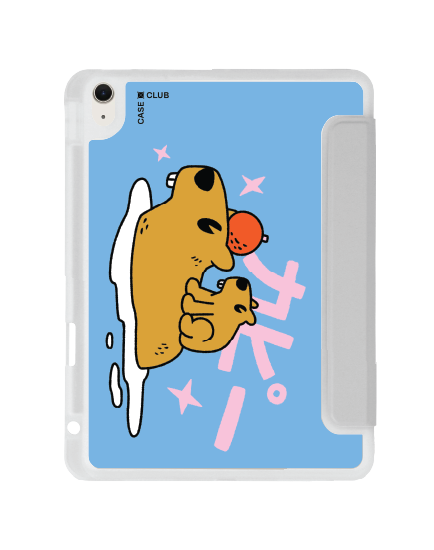 ipad air4/5/6/7 11" 2025 (m2/m3) clear grey capybara onsen
