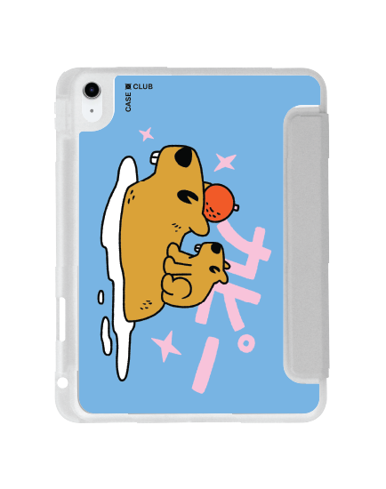 เคสใส iPad Gen 10th/11th 2025 สีเทา คาปิบาระออนเซ็น