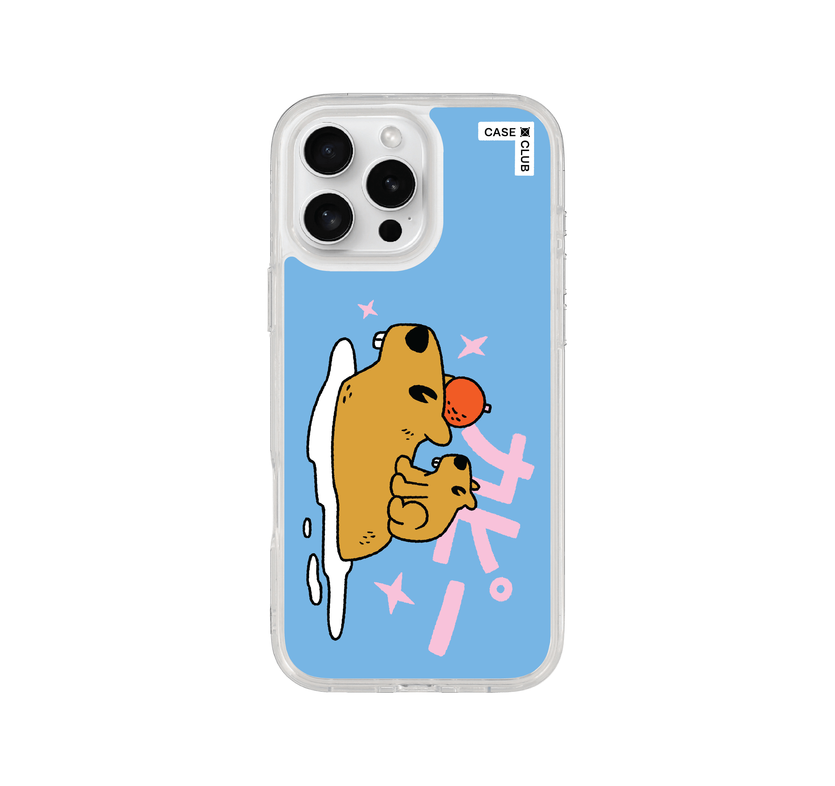iphone 16 pro max clear case capybara onsen