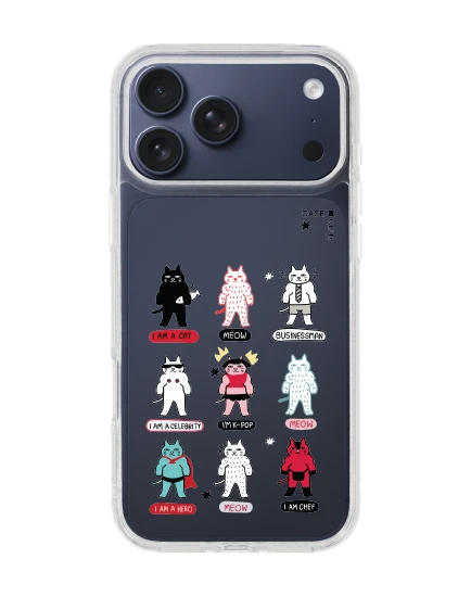 iphone 17 pro max clear cat character