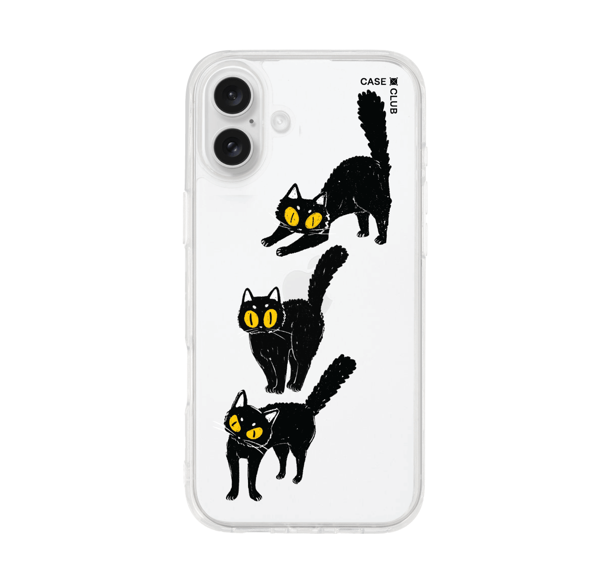 เคสใส iPhone 16 Plus แมวคูณสอง