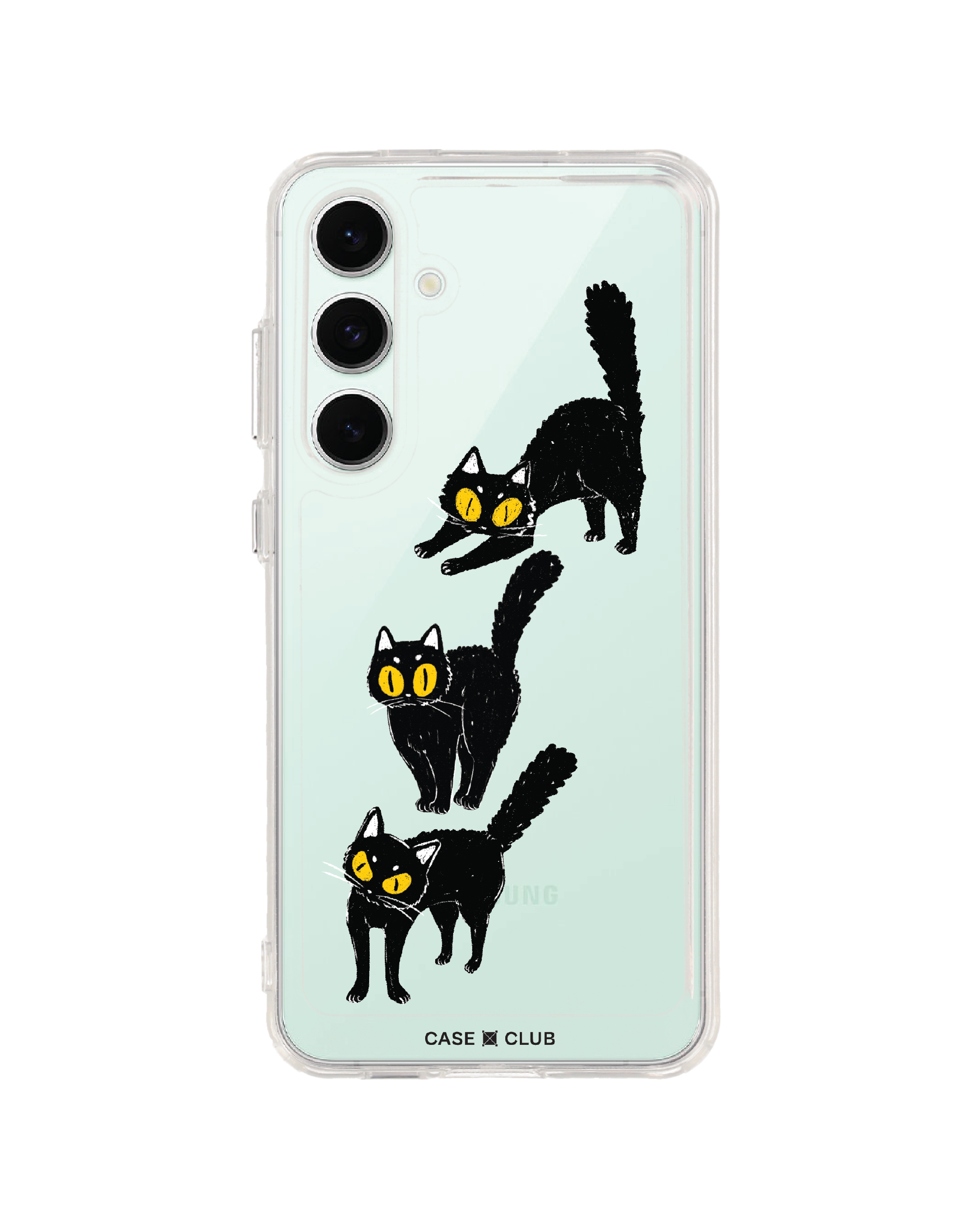 Samsung Galaxy S24 FE Clear Case Cat Multiples
