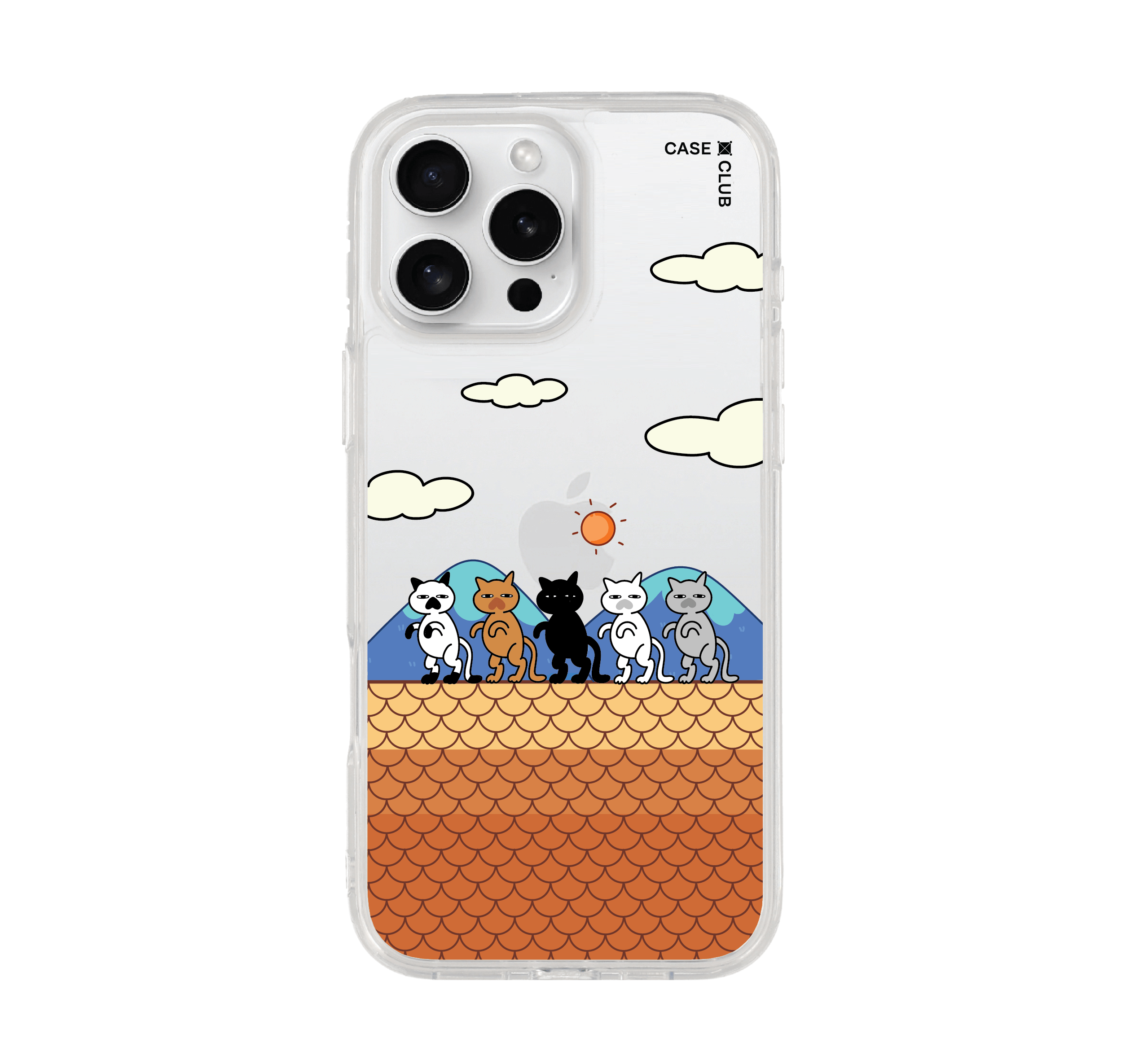 เคสใส iPhone 16 Pro Max แมวหลังคา