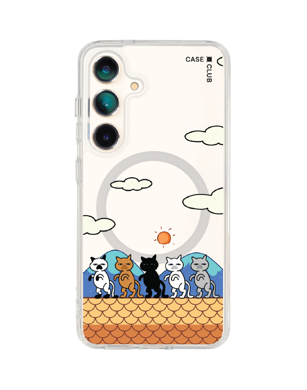 เคสใส samsung galaxy s25 magsafe แมวหลังคา