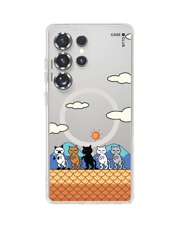 เคสใส samsung galaxy s25 ultra magsafe แมวหลังคา