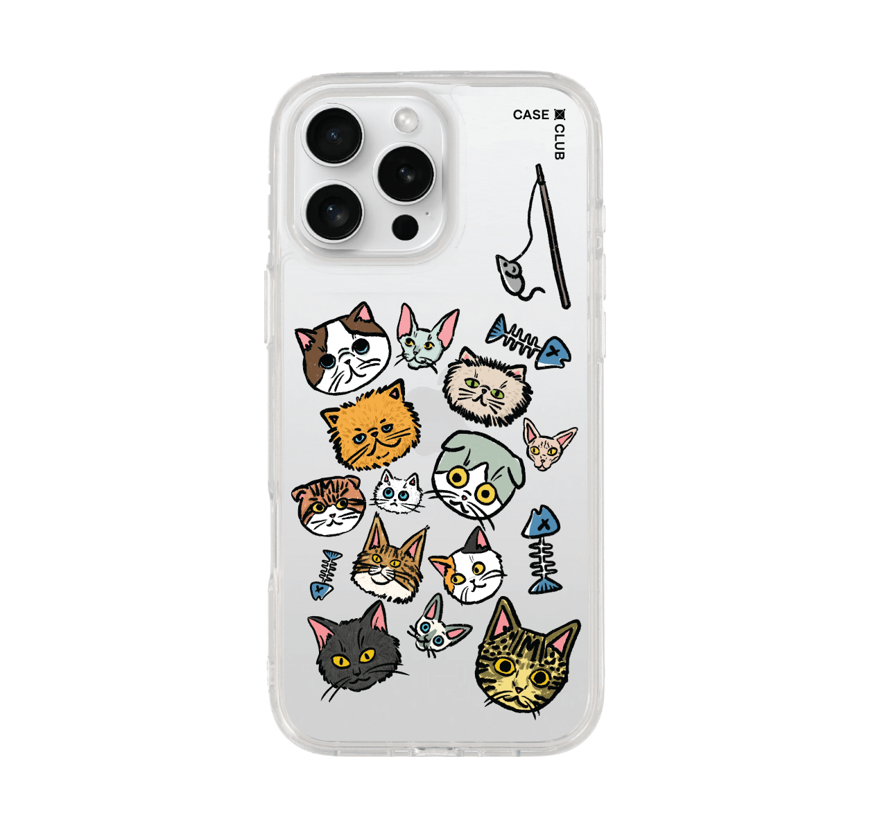 เคสใส iPhone 16 Pro Max ลายแมวน่ารัก