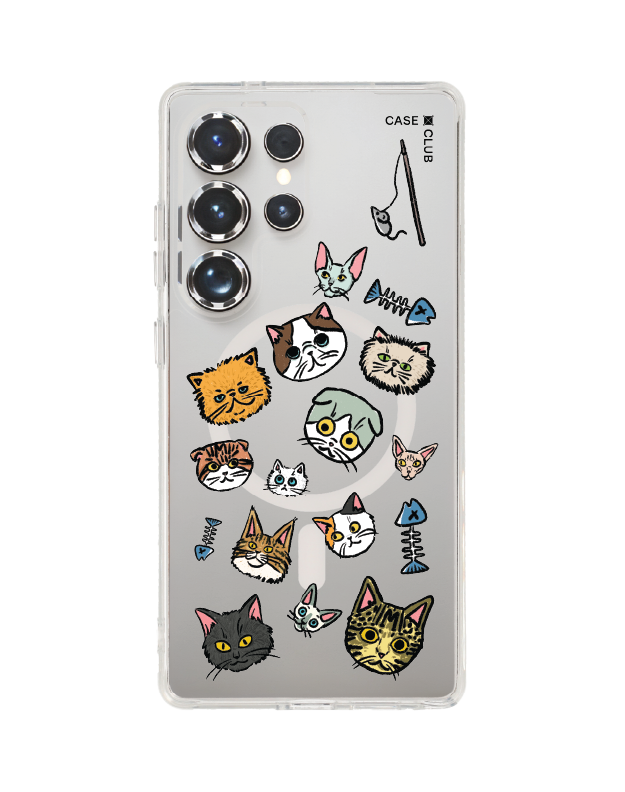 เคสใส samsung galaxy s25 ultra magsafe ลายแมวน่ารัก