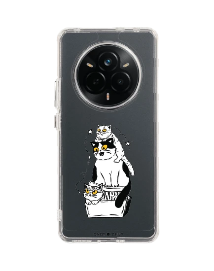 เคสใส realme 14 pro เหมียวทริโอ้แสนเริงร่า